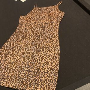 Wild Leopard Print Mini Dress